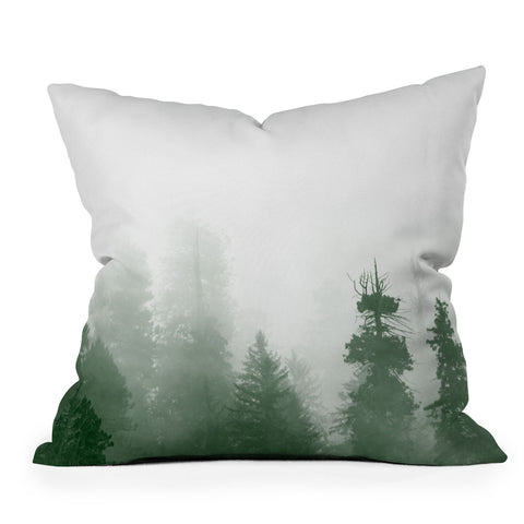 Nature Magick Green Forest Adventure Throw Pillow