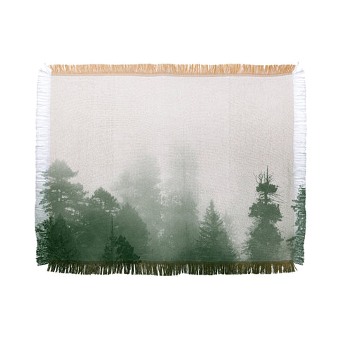 Nature Magick Green Forest Adventure Throw Blanket