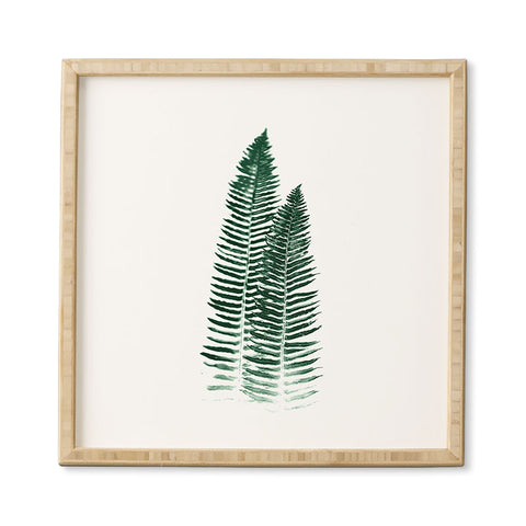Nature Magick Green Forest Fern Framed Wall Art