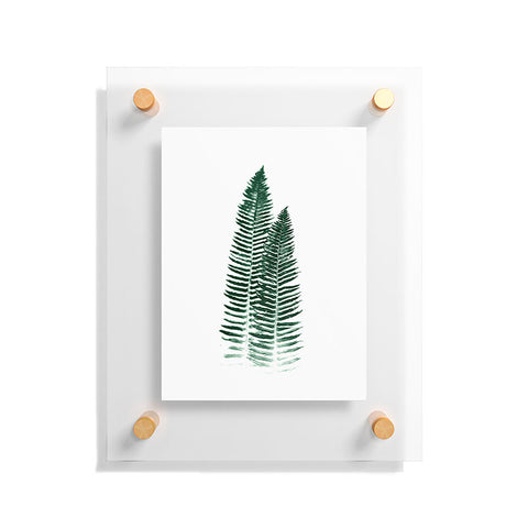 Nature Magick Green Forest Fern Floating Acrylic Print