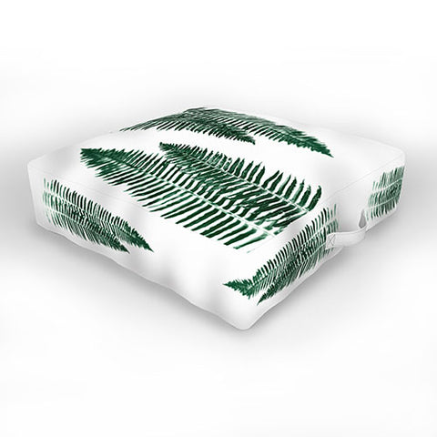 Nature Magick Green Forest Fern Outdoor Floor Cushion