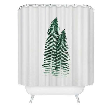 Nature Magick Green Forest Fern Shower Curtain