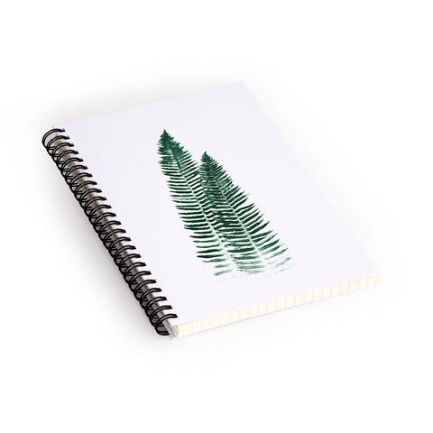 Nature Magick Green Forest Fern Spiral Notebook