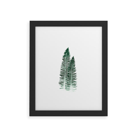 Nature Magick Green Forest Fern Framed Art Print