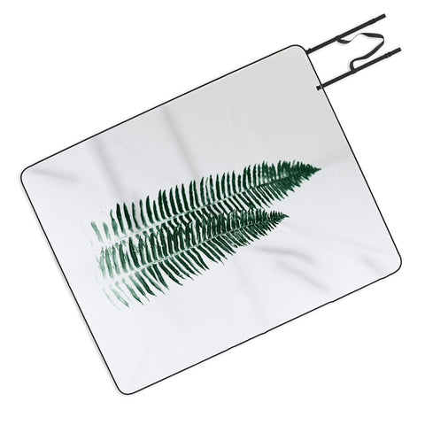Nature Magick Green Forest Fern Picnic Blanket