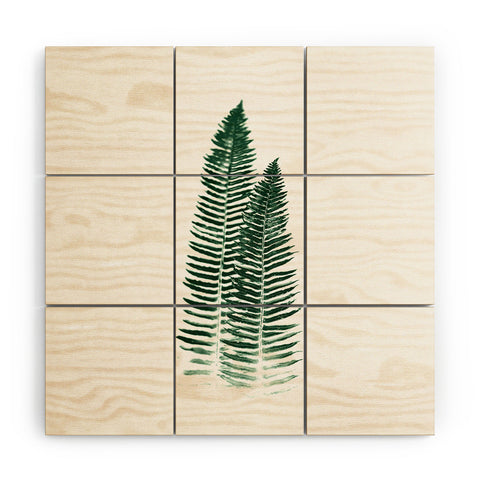 Nature Magick Green Forest Fern Wood Wall Mural