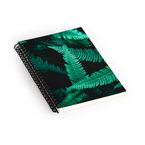 Nature Magick Green Forest Ferns Spiral Notebook