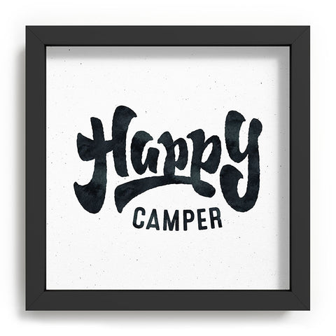 Nature Magick HAPPY CAMPER Black and White R Recessed Framing Square