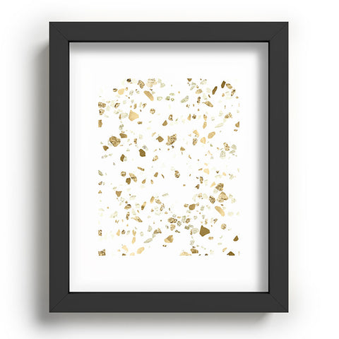 Nature Magick Metallic Gold Terrazzo Sparkle Recessed Framing Rectangle