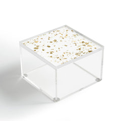 Nature Magick Metallic Gold Terrazzo Sparkle Acrylic Box