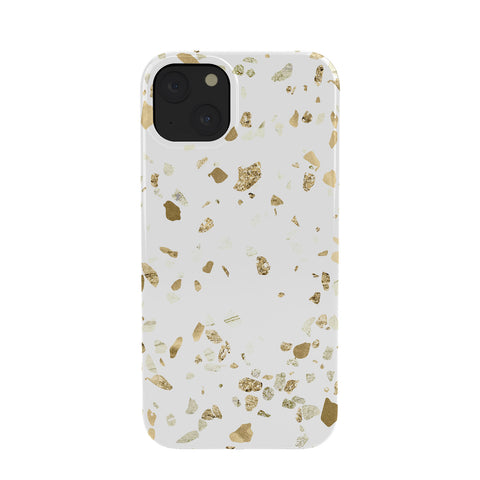 Nature Magick Metallic Gold Terrazzo Sparkle Phone Case