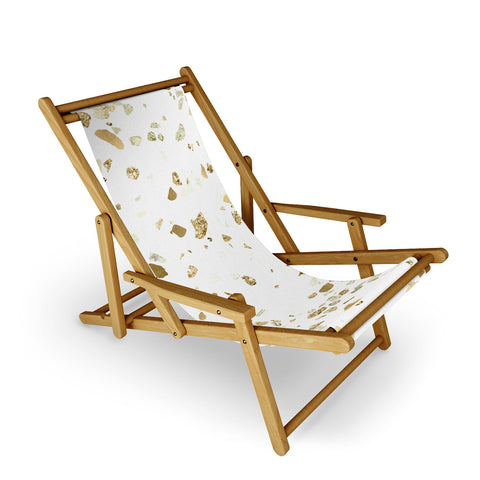 Nature Magick Metallic Gold Terrazzo Sparkle Sling Chair