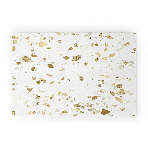 Nature Magick Metallic Gold Terrazzo Sparkle Welcome Mat