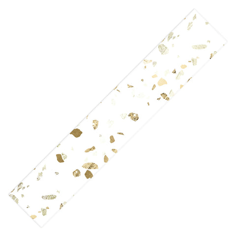 Nature Magick Metallic Gold Terrazzo Sparkle Table Runner