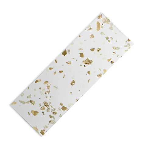 Nature Magick Metallic Gold Terrazzo Sparkle Yoga Mat