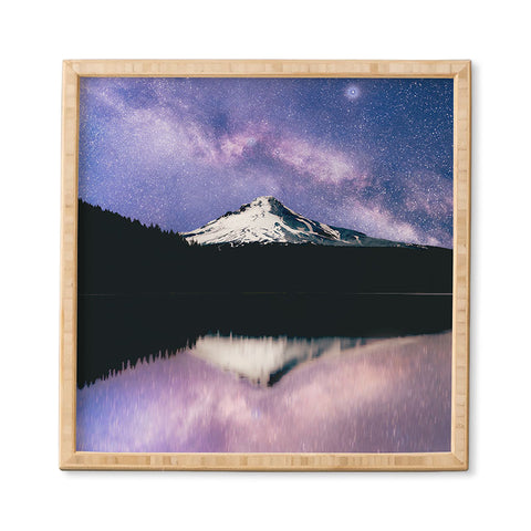 Nature Magick Mount Hood Galaxy Lake Framed Wall Art