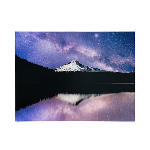 Nature Magick Mount Hood Galaxy Lake Poster