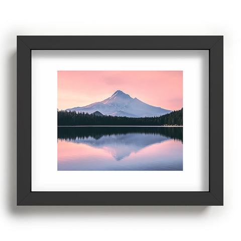 Nature Magick Mount Hood Pink Sunrise Lake Recessed Framing Rectangle
