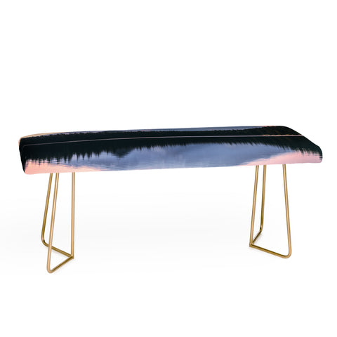 Nature Magick Mount Hood Pink Sunrise Lake Bench