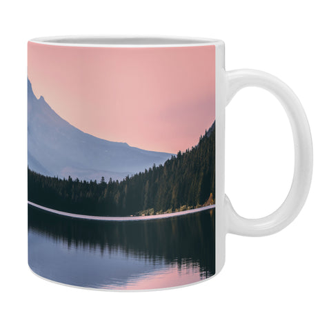 Nature Magick Mount Hood Pink Sunrise Lake Coffee Mug