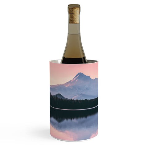 Nature Magick Mount Hood Pink Sunrise Lake Wine Chiller
