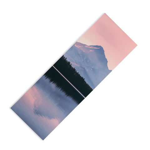 Nature Magick Mount Hood Pink Sunrise Lake Yoga Mat