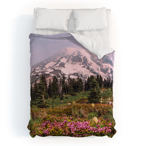 Nature Magick Mount Rainier National Park Duvet Cover