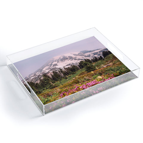 Nature Magick Mount Rainier National Park Acrylic Tray