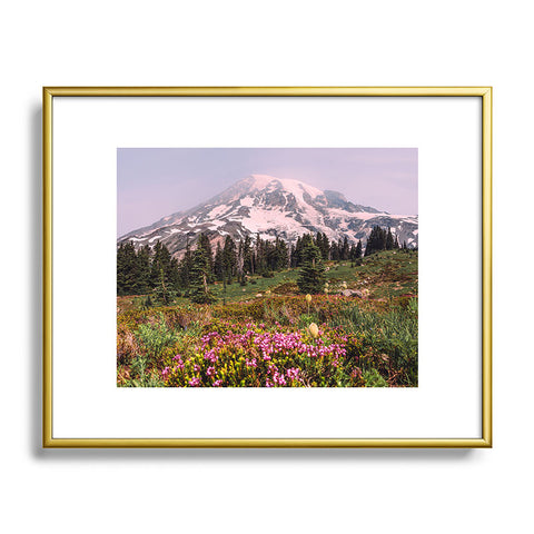 Nature Magick Mount Rainier National Park Metal Framed Art Print