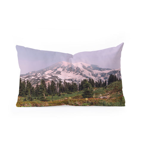 Nature Magick Mount Rainier National Park Oblong Throw Pillow