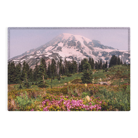 Nature Magick Mount Rainier National Park Outdoor Rug