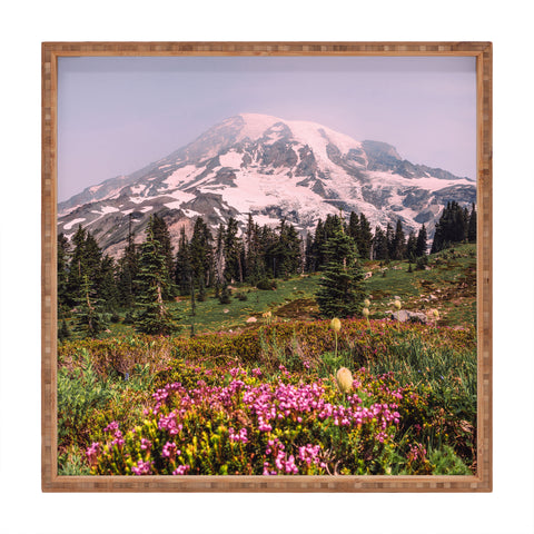 Nature Magick Mount Rainier National Park Square Tray