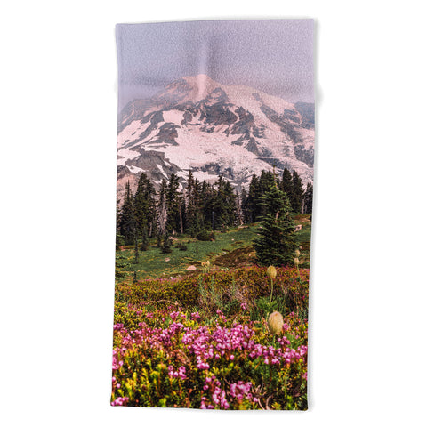 Nature Magick Mount Rainier National Park Beach Towel
