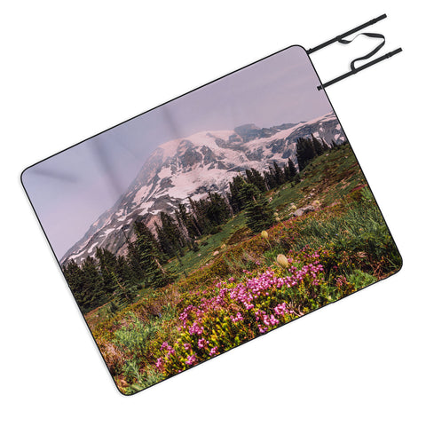 Nature Magick Mount Rainier National Park Picnic Blanket