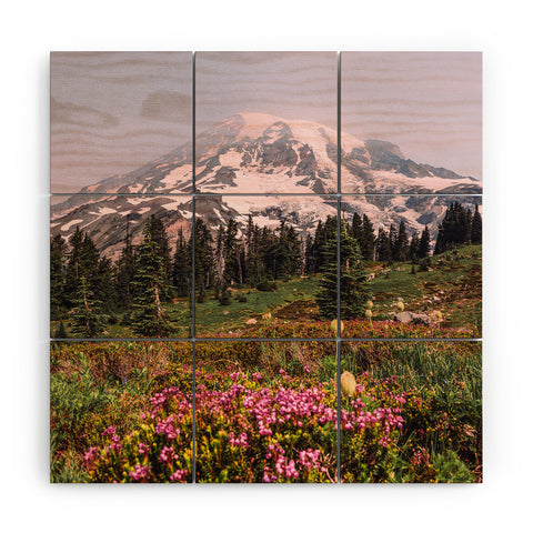 Nature Magick Mount Rainier National Park Wood Wall Mural