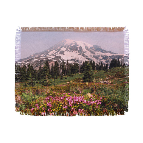 Nature Magick Mount Rainier National Park Throw Blanket