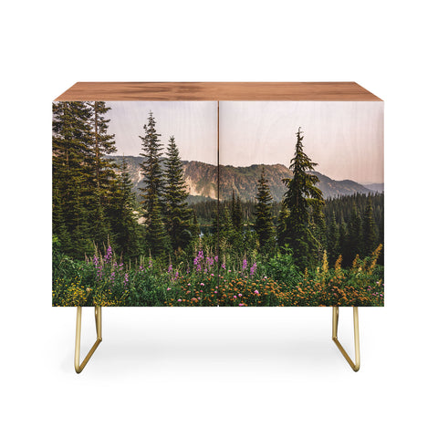 Nature Magick Mount Rainier Wildflower Adventure National Park Wanderlust Credenza