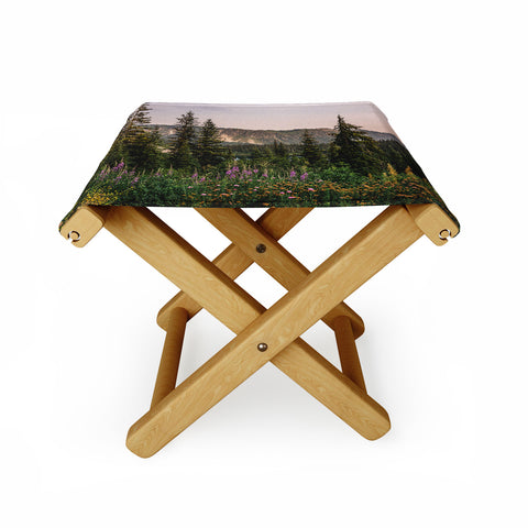 Nature Magick Mount Rainier Wildflower Adventure National Park Wanderlust Folding Stool