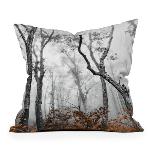 Nature Magick Mountain Forest Adventure Throw Pillow