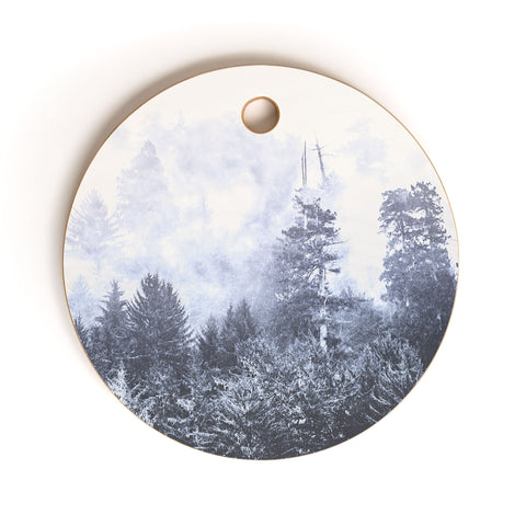 Nature Magick Navy Forest Adventure Cutting Board Round