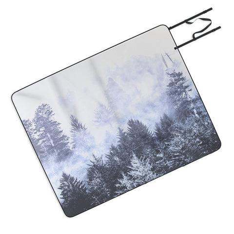 Nature Magick Navy Forest Adventure Picnic Blanket