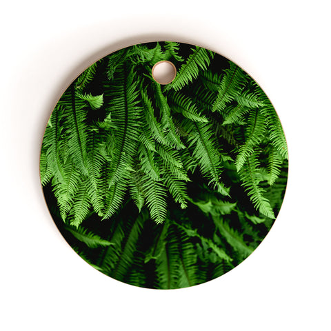 Nature Magick Pacific Northwest Forest Ferns Cutting Board Round
