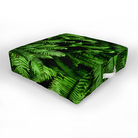 Nature Magick Pacific Northwest Forest Ferns Outdoor Floor Cushion