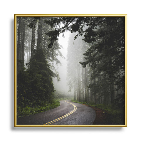 Nature Magick Pacific Northwest Woods Metal Square Framed Art Print