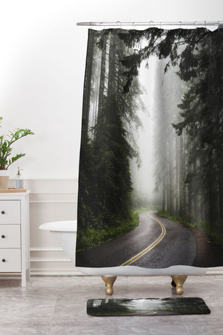 Nature Magick Pacific Northwest Woods Shower Curtain And Mat