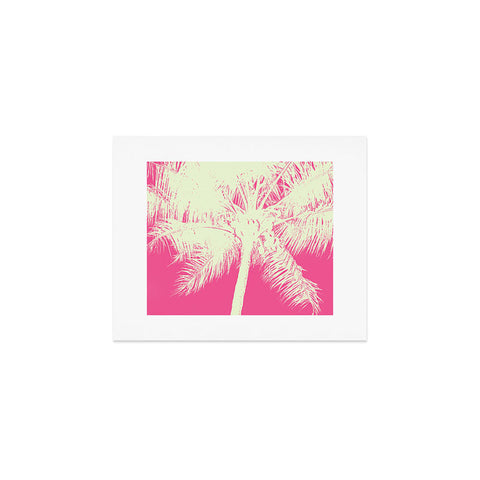 Nature Magick Palm Tree Summer Beach Pink Art Print