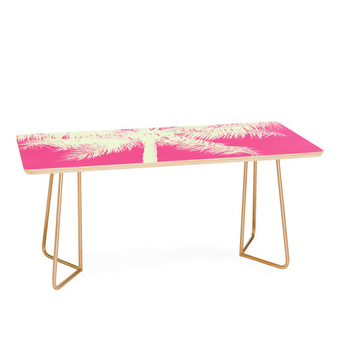 Nature Magick Palm Tree Summer Beach Pink Coffee Table
