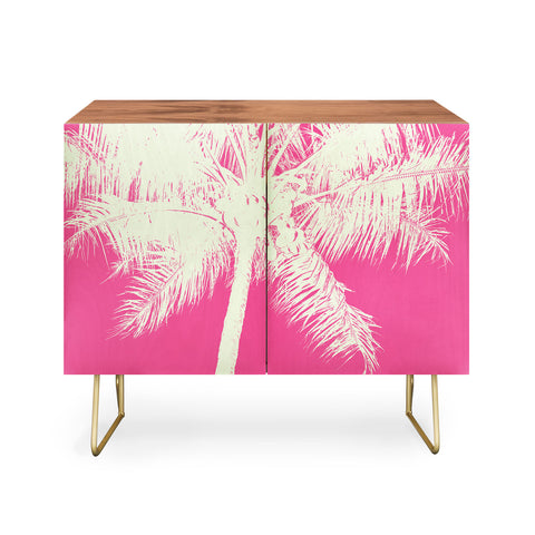 Nature Magick Palm Tree Summer Beach Pink Credenza