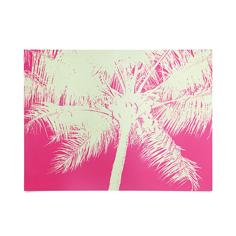 Nature Magick Palm Tree Summer Beach Pink Poster