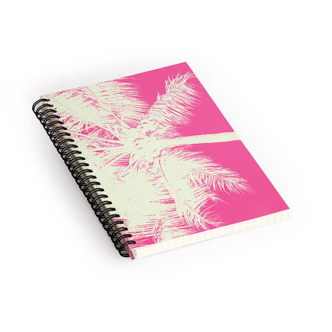Nature Magick Palm Tree Summer Beach Pink Spiral Notebook